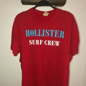 Hollister Surf Crew Red Shirt Youth XL